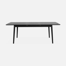 Sweeek - 6 To 8-Seater Extendable Rectangular Dining Table Lina Black 210X90X75 Cm - thumbnail 2