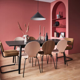 Sweeek - 6 To 8-Seater Extendable Rectangular Dining Table Lina Black 210X90X75 Cm - thumbnail 8