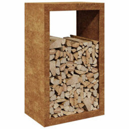 Walplus Firewood Rack 60X40X100 Cm Weathering Steel - thumbnail 3
