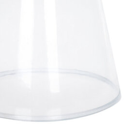 Beliani Transparent Glass Side Table 37 X 37 X 43 Cm Oval Modern - thumbnail 5