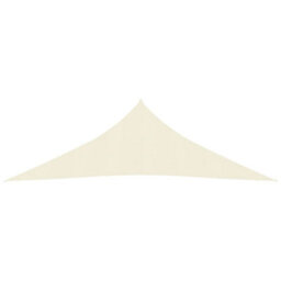 Berkfield Sunshade Sail 160 G/m2 Cream 2.5X2.5X3.5 M Hdpe - thumbnail 2