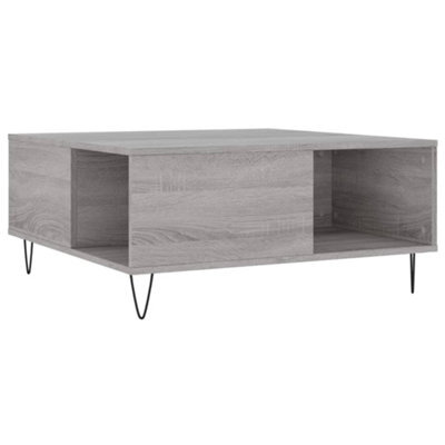 Berkfield Modern Coffee Table Grey Sonoma 80X80X36.5 Cm Engineered Wood - image 1