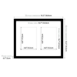 14X11 Inch 2 Opening Photo Collage Frame, Display Two 7X5 Inch Photos, Multi Aperture Family Picture Frame, Black - thumbnail 4