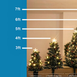 Christmas Tree World The 6Ft/180Cm Frosted Led Pine Fibre Optic Tree - thumbnail 7