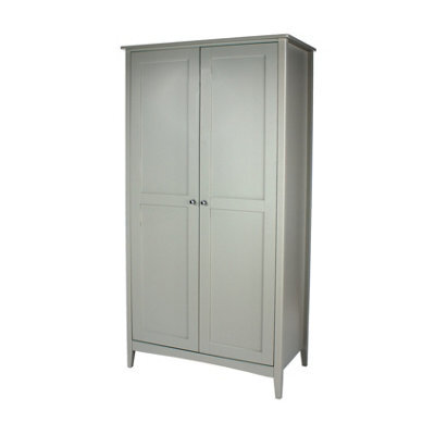 Core Products Como Light Grey 2 Door Wardrobe, H182.0Cm X W94.5Cm X D52.0Cm - image 1