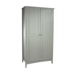 Core Products Como Light Grey 2 Door Wardrobe, H182.0Cm X W94.5Cm X D52.0Cm - thumbnail 2