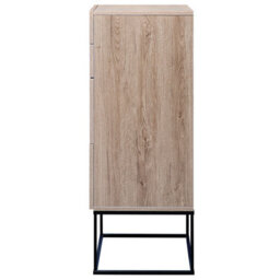 Beliani 4 Drawer Chest Acra Light Brown - thumbnail 7