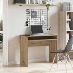 Berkfield Modern Desk Artisan Oak 90X50X74 Cm Engineered Wood - thumbnail 3