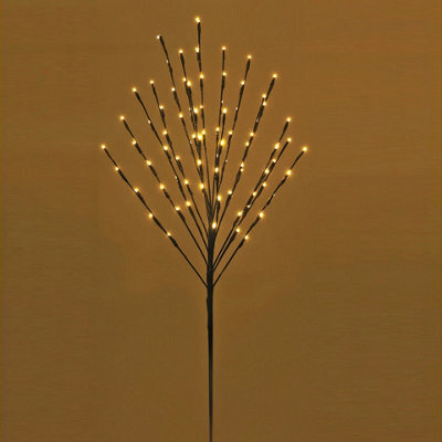 Urbn-Living Urbnliving 110Cm Led Fairy Twig Lights - 80 Warm White Leds Decorative Christmas Tree Lights For Indoor Outdoor Use - image 1