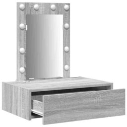Walplus Dressing Table With Drawer Grey 60 X 40 X 70 Cm Engineered Wood - thumbnail 4