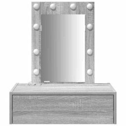 Walplus Dressing Table With Drawer Grey 60 X 40 X 70 Cm Engineered Wood - thumbnail 5