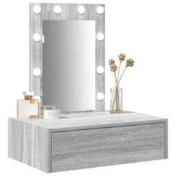 Walplus Dressing Table With Drawer Grey 60 X 40 X 70 Cm Engineered Wood - thumbnail 3