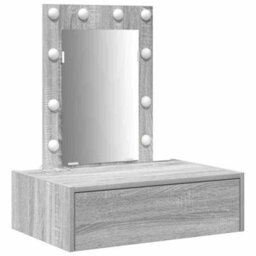 Walplus Dressing Table With Drawer Grey 60 X 40 X 70 Cm Engineered Wood - thumbnail 2