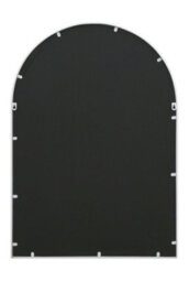 Mirroroutlet The Arcus White Metal Framed Arched Garden Mirror 100Cm X 70Cm - thumbnail 7