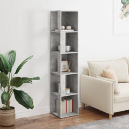 Walplus Corner Cabinet Concrete Grey 33X33X164.5 Cm Engineered Wood - thumbnail 3