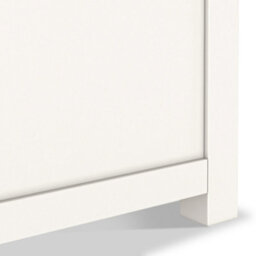 Farro Coconut White Blanket Box With Washed Oak Top - Fully Assembled By Roseland Furniture - thumbnail 6