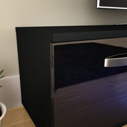 Lassic Vida Designs Cosmo Black 2 Door Led Tv Unit 160Cm Sideboard Cabinet - thumbnail 4