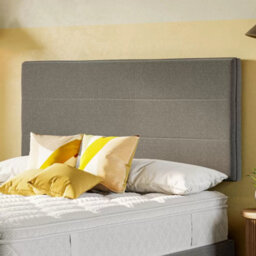 Sealy Kingston Fabric Headboard In Silver Fox Linear Stitched Design Strutted Single, Double, King & Super King Sizes - thumbnail 3