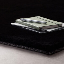 Lustrous Black Plain Rug By Origins -120Cm X 170Cm - thumbnail 2