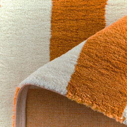 Sweeek - Indoor Rug With Ochre And White Stripes 120X160Cm - Pablo - thumbnail 4