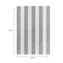 Sweeek - Indoor Rug With Ochre And White Stripes 120X160Cm - Pablo - thumbnail 5