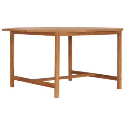 Berkfield Garden Table 150X150X75 Cm Solid Teak Wood - image 1