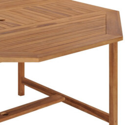 Berkfield Garden Table 150X150X75 Cm Solid Teak Wood - thumbnail 5