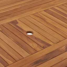 Berkfield Garden Table 150X150X75 Cm Solid Teak Wood - thumbnail 6