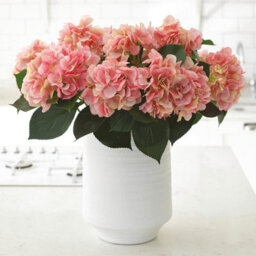 Bloom Giant White Terracotta Vase - Modern Vase For Fresh Or Artificial Flower Stem Bouquet Arrangements - H30.5 X 25Cm Diameter - thumbnail 2