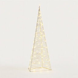 My Smart Buy 65.5Cm Pyramid Led Christmas Light Tower 200 Warm White Leds, Outdoor Festive Decoration With 5M Cable - thumbnail 8