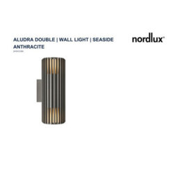 Nordlux Aludra Outdoor Aluminium Wall Light Coastal/marine Safe Black,mains - thumbnail 6