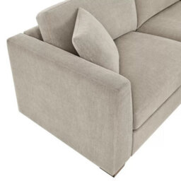 Xample Thomasville Walsen Grey Fabric Corner Sofa With Storage Ottoman, Pocket Coil Cushions, Solid Wood Legs, Removable Back Cushions - thumbnail 4