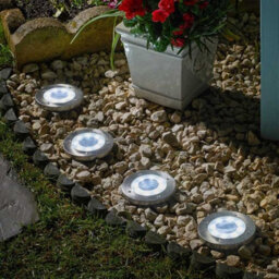 4 X Smart Garden Super Bright Solar Decking Path Border Entrance Up Lights - thumbnail 1