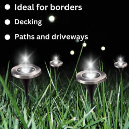 4 X Smart Garden Super Bright Solar Decking Path Border Entrance Up Lights - thumbnail 6