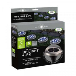 4 X Smart Garden Super Bright Solar Decking Path Border Entrance Up Lights - thumbnail 2