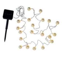 Pauleen 48074 Sunshine Glamour Solar Fairy Lights In Moroccan Silver For Outdoor Use Balcony Or Terrace - thumbnail 2
