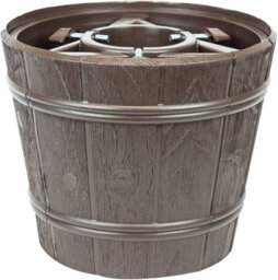 Round Planet Christmas Tree Stand With Water Reservoir Brown Large - thumbnail 2