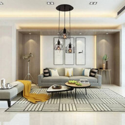 Vintage 3 Lights Ceiling Lamps Industrial Flush Mount Pendant Lights E27 Fixture - thumbnail 5