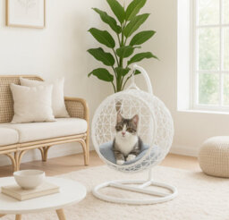 Home Republic Pet Egg Chair Swing With Cushion - thumbnail 1