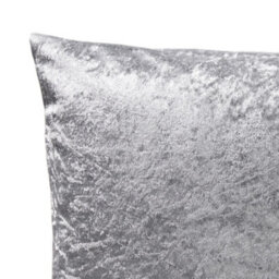 Luxury Living Crushed Velvet Luxury Cushion 45Cm X 45Cm Silver - thumbnail 2