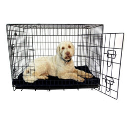 Actiaspet Xxl Dog Bed Cage Crate Pet Waterproof Hygienic Bedding Tough Hardwearing Cushion Mat Black - thumbnail 2