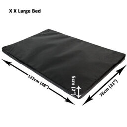 Actiaspet Xxl Dog Bed Cage Crate Pet Waterproof Hygienic Bedding Tough Hardwearing Cushion Mat Black - thumbnail 6