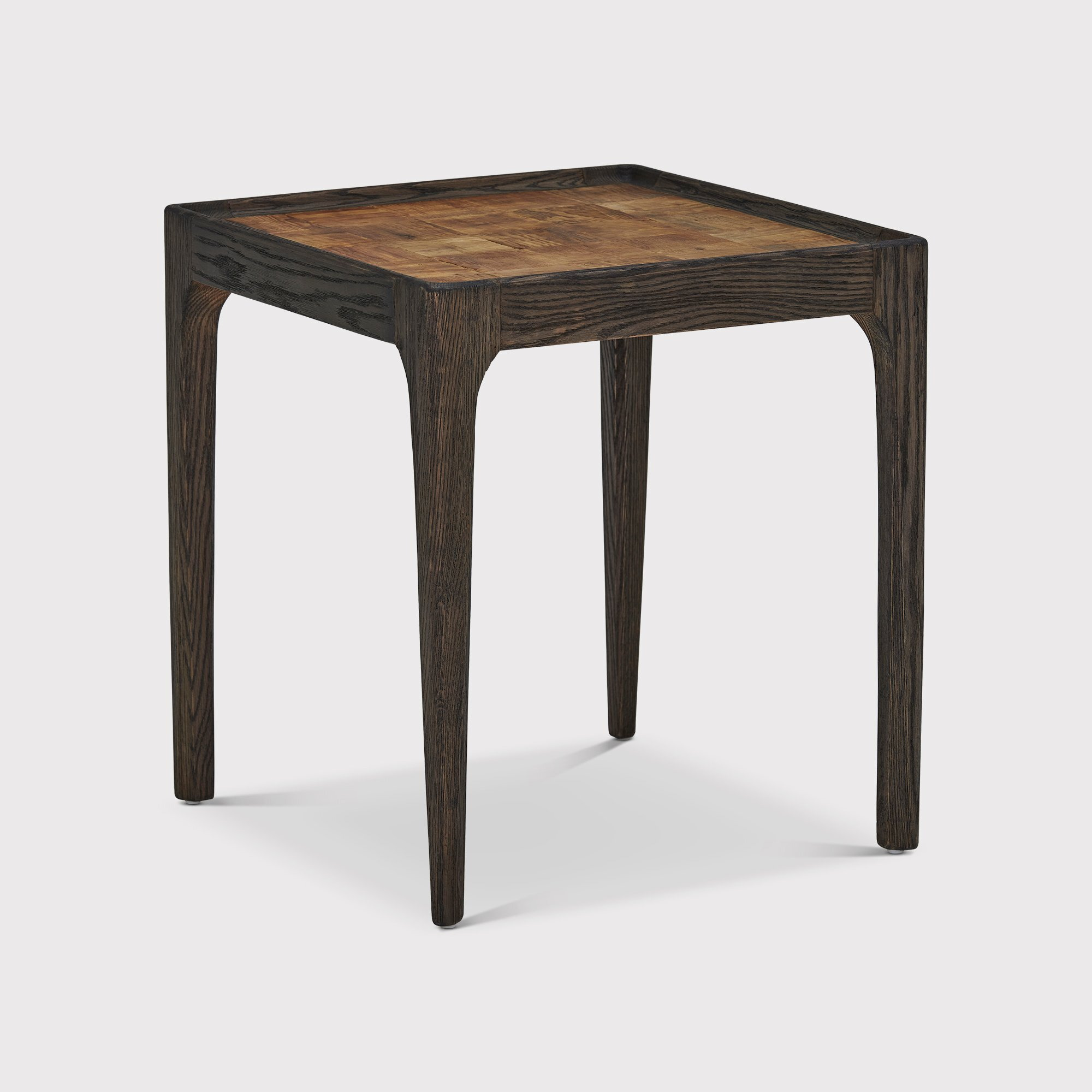 Jude Side Table With Inlay, Brown Oak - Barker & Stonehouse - image 1