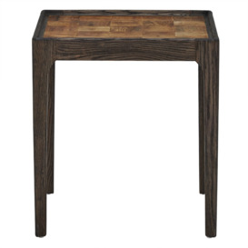 Jude Side Table With Inlay, Brown Oak - Barker & Stonehouse - thumbnail 2