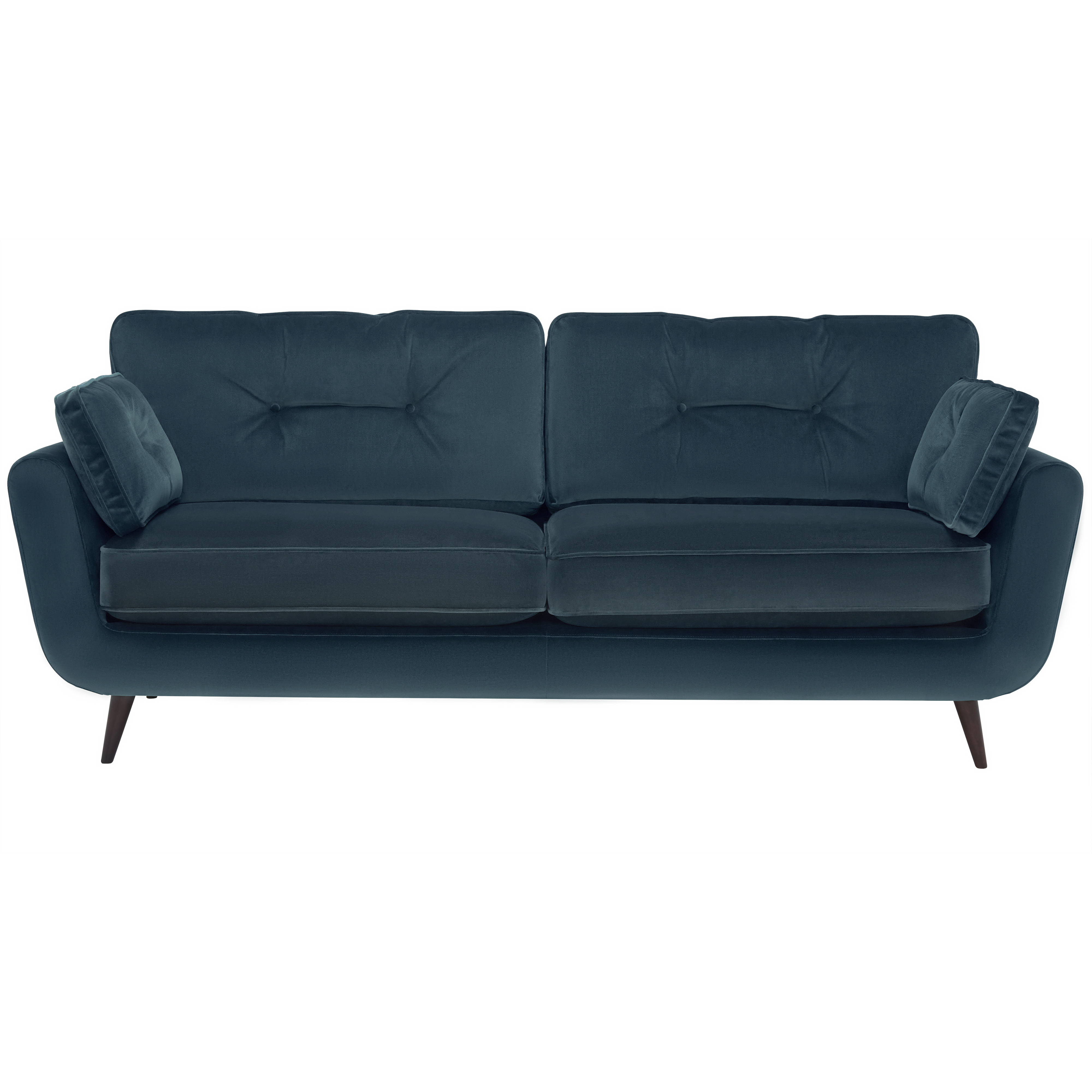 Lotus Large Sofa, Blue Fabric Barker Stonehouse by Barker and