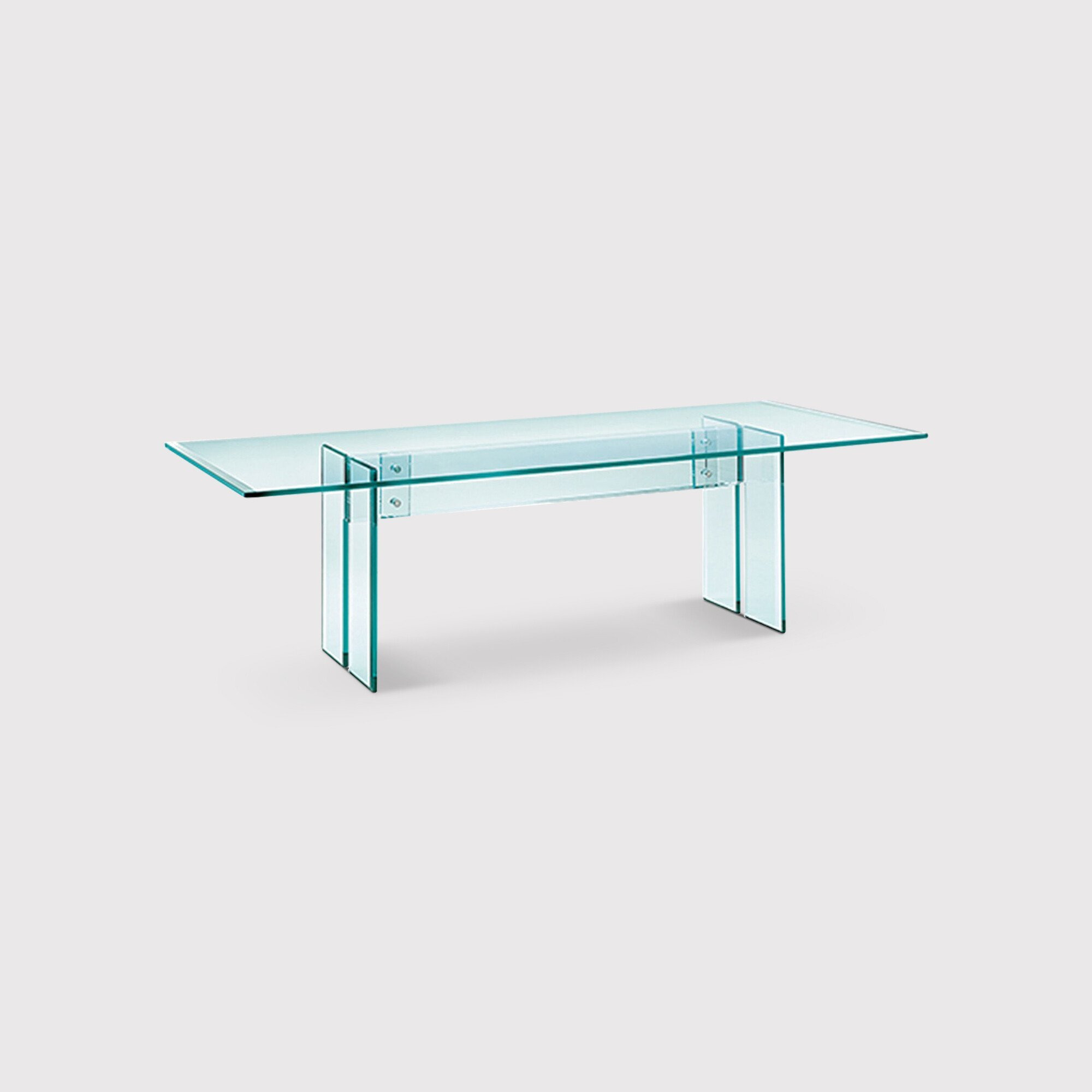 Fiam LLT Desk 160x70x72cm, Blue Glass - Barker & Stonehouse - image 1