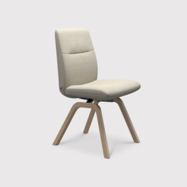 Stressless Mint Dining Chair Low Back D200 Quickship, Neutral Fabric - Barker & Stonehouse