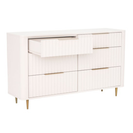 Lucia 6 Drawer Wide Chest, Neutral Wood - Barker & Stonehouse - thumbnail 3