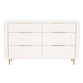 Lucia 6 Drawer Wide Chest, Neutral Wood - Barker & Stonehouse - thumbnail 2