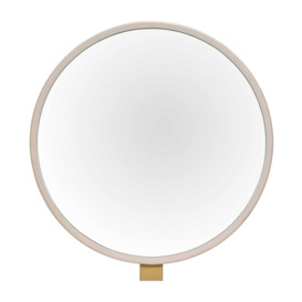 Lucia Gallery Mirror, Round, Neutral Wood - Barker & Stonehouse - thumbnail 3
